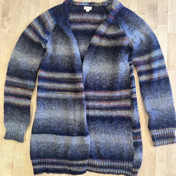 Hem & Thread Multicolor Striped Cardigan - Picture 1 of 5